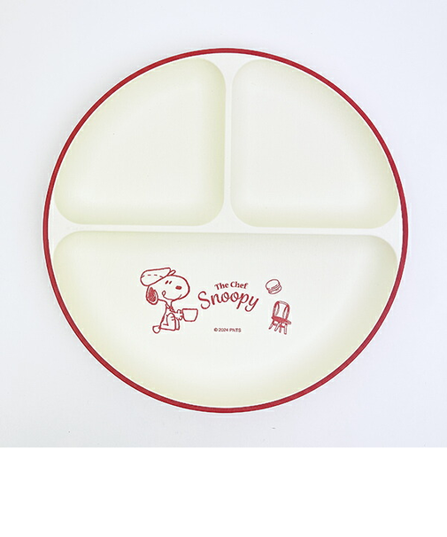 スヌーピー シェフシリーズ 抗菌ランチプレート (レッド) 食器 SNOOPY