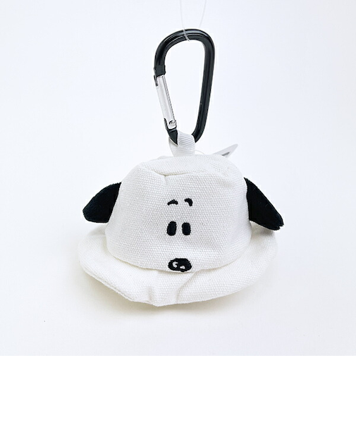 スヌーピー バケットハットポーチ ブラック SNOOPY