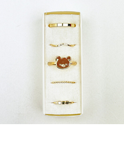 リラックマ リラノワ リングセット(ゴールド) フェイス 4号~13号 アクセサリー