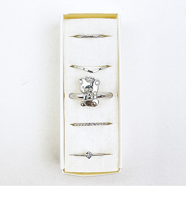 リラックマ リラノワ リングセット(シルバー) 5号～13号 アクセサリー