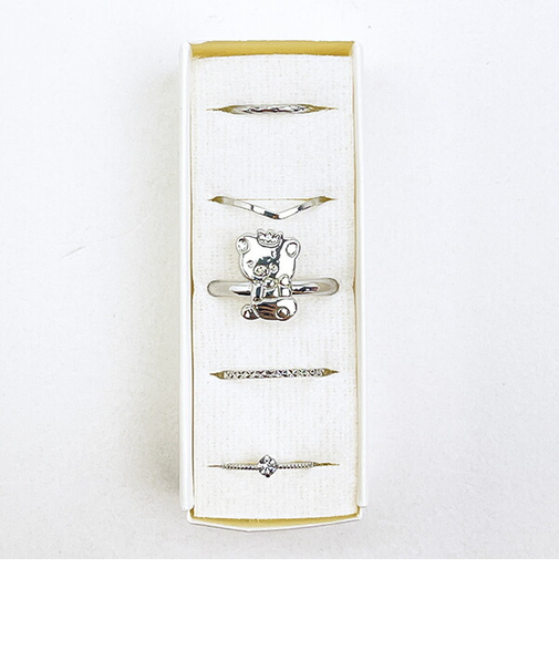 リラックマ リラノワ リングセット(シルバー) 5号～13号 アクセサリー