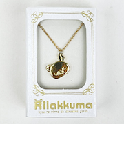 リラックマ チャームペンダント フェイス ゴールド ネックレス アクセサリー