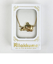 リラックマ チャームペンダント 寝ころび ゴールド ネックレス アクセサリー