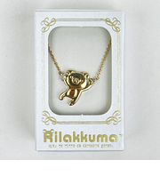 リラックマ チャームペンダント ゆったり ゴールド ネックレス アクセサリー