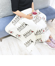 ムーミン リトルミイ シブリングズ ケープ(S) アイボリー ブランケット MOOMIN