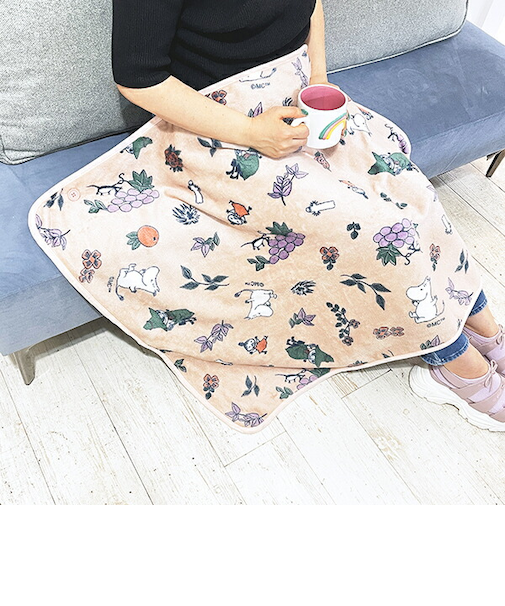 ムーミン フルーツガーデン ケープ(S) ピンク ブランケット MOOMIN