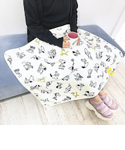 スヌーピー セブンティファイヴ ウォームクロス(S) アイボリー ひざ掛け ブランケット PEANUTS 75th SNOOPY