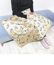 スヌーピー セブンティファイヴ ウォームクロス(S) ブラウン ひざ掛け ブランケット PEANUTS 75th SNOOPY