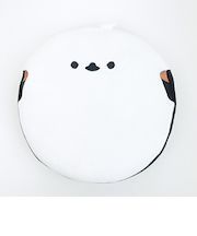 しまださん もちふわラウンドクッション ホワイト シマエナガ