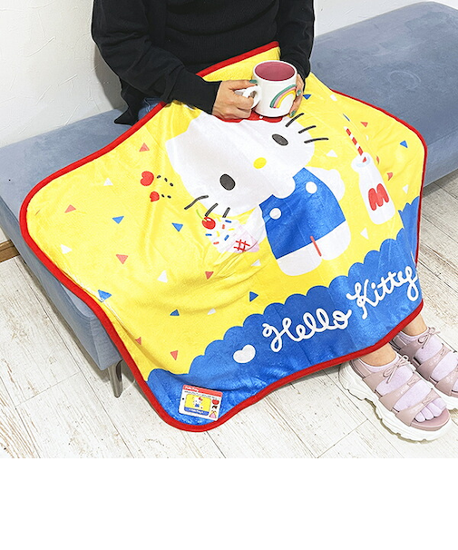 サンリオ ハローキティ ふわふわブランケット イエロー ひざ掛け Sanrio