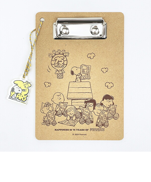 スヌーピー ウッドバインダー 文具 PEANUTS 75th 日本製 SNOOPY