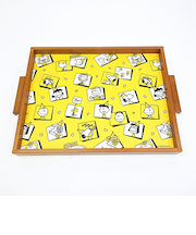 スヌーピー ウッドトレー パーティー お盆 食器 PEANUTS 75th 日本製 SNOOPY