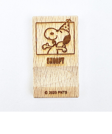 スヌーピー 木の箸置き (はしおき) パーティー 食器 PEANUTS 75th 日本製 SNOOPY