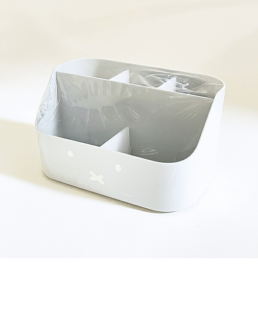 ミッフィー miffy デスクオーガナイザー (グレー) 小物入れ フェイスシリーズ