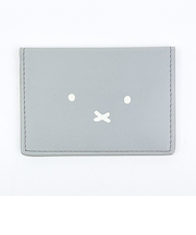 ミッフィー miffy カードケース (グレー) フェイスシリーズ
