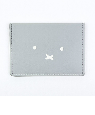 ミッフィー miffy カードケース (グレー) フェイスシリーズ