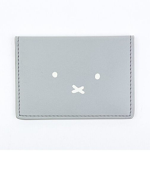 ミッフィー miffy カードケース (グレー) フェイスシリーズ