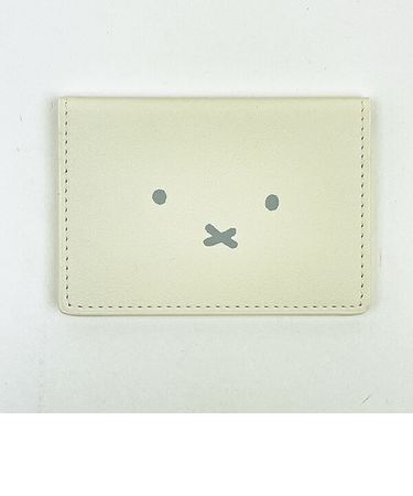 ミッフィー miffy カードケース (アイボリー) フェイスシリーズ