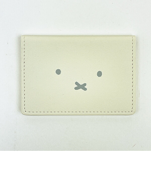 ミッフィー miffy カードケース (アイボリー) フェイスシリーズ