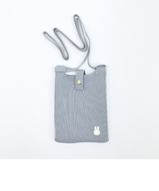 ミッフィー miffy ショルダーポーチ (グレー) フェイスシリーズ