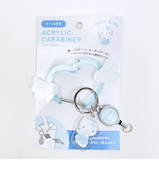 サンリオ ハローキティ リール付きアクリルカナビラキーホルダー キラキラエンジェルシリーズ Sanrio