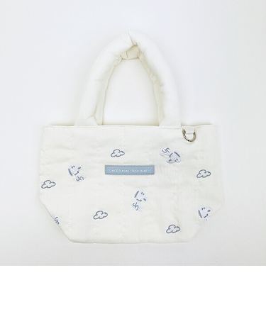 スヌーピー トートバッグ (ホワイト) ぬいぐるみシリーズ SNOOPY