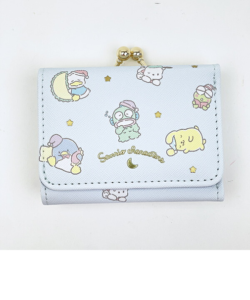 サンリオキャラクターズ コンパクト財布 ブルー Sanrio