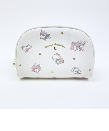 サンリオキャラクターズ ラウンドポーチ アイボリー Sanrio