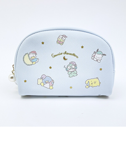 サンリオキャラクターズ ラウンドポーチ ブルー Sanrio