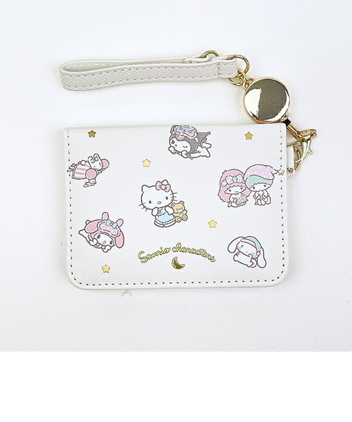 サンリオキャラクターズ オープンパスケース アイボリー 定期入れ Sanrio