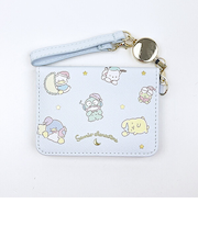 サンリオキャラクターズ オープンパスケース ブルー 定期入れ Sanrio