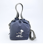 スヌーピー enjoyyourtrip 巾着ショルダーバッグ SNOOPY