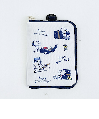 スヌーピー enjoy your trip トラベルスリムウォレット お財布 カードケース SNOOPY