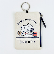 スヌーピー enjoy your trip リール付きパスポーチ SNOOPY