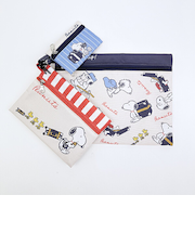 スヌーピー enjoy your trip 3連ポーチ SNOOPY