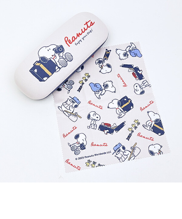 スヌーピー enjoy your trip メガネケース SNOOPY