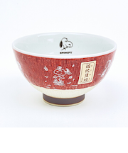 スヌーピー 茶碗 波佐見焼 朱色 食器 日本製 SNOOPY