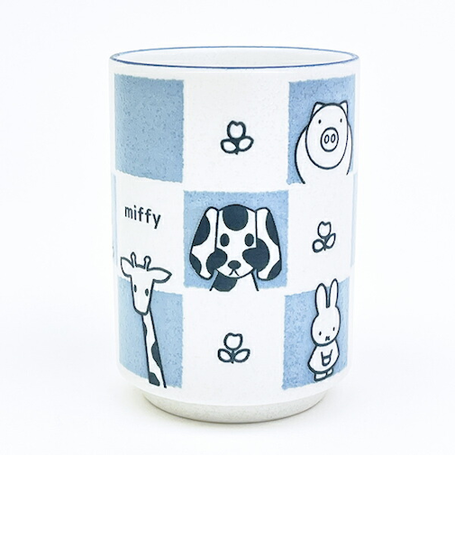 ミッフィー miffy どうぶつ 湯呑 ブルー コップ 食器 日本製