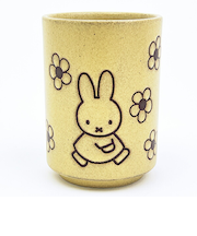 ミッフィー miffy お花 湯呑 イエローベージュ コップ 食器 日本製