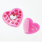 サンリオ ハローキティ Y2K ハート型ミラーコーム 日本製 鏡 くし Sanrio