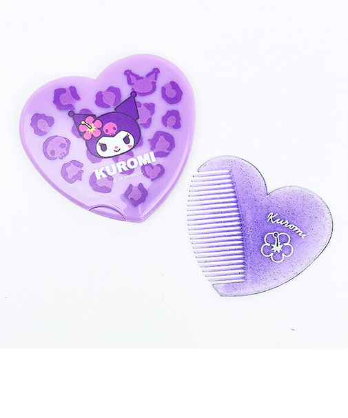 サンリオ クロミ Ｙ2Ｋ ハート型ミラーコーム 日本製 鏡 くし Sanrio
