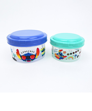 ディズニー スティッチ 抗菌ラウンド型フードコンテナ(S/M) 弁当箱 ランチ 日本製 Disney