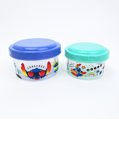 ディズニー スティッチ 抗菌ラウンド型フードコンテナ(S/M) 弁当箱 ランチ 日本製 Disney