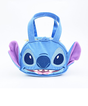 ディズニー スティッチ スエット素材ダイカットバッグ ランチ Disney