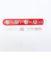 サンリオ ハローキティ × 不二家 ペコちゃん 抗菌食洗機対応スライド箸&箸箱セット(名入れスペース付箸入り) ランチ 日本製