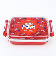 サンリオ ハローキティ × 不二家 ペコちゃん ふわっとフタタイトランチボックス なかよし ラメ 弁当箱 日本製 Sanrio