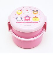 サンリオキャラクターズ 抗菌丸型ランチBOX 2段 ランチ 日本製 なりきり食べ物シリーズ Sanrio