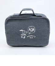 スヌーピー MOM お出かけポーチ (ブルーグレー)  旅行 SNOOPY