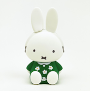 ミッフィー miffy シリコンがまぐちポーチ 3D POCHI グリーン ポーチ