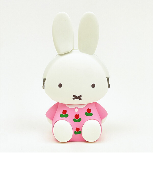 ミッフィー miffy シリコンがまぐちポーチ 3D POCHI ピンク ポーチ